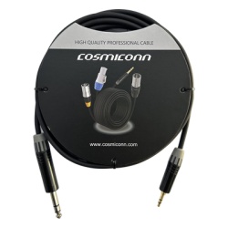 COSMICONN CMC220ASTPPS3BG1 Cable 6.35mm a 3.5mm conectores color negro MP3X-B - MTP3C-BG length 3m