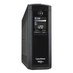 CYBERPOWER CP1500AVRLCDA UPS de 1500 VA/900 W Topologia Linea Interactiva Entrada 120 Vca NEMA 5-15P Tipo Mini Torre Con 12 Tomas NEMA 5-15R