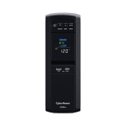 CYBERPOWER CP1500PFCLCD UPS de 1500 VA/900 W Topologia Linea Interactiva Entrada 120 Vca NEMA 5-15P Onda Senoidal Pura Tipo Torre Con 10 Tomas NEMA 5-15R