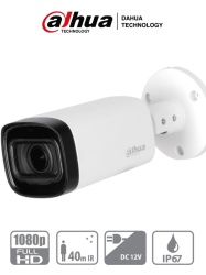 DAHUA DAH3950025 DAHUA HAC-B4A21-VF - Camara Bullet Varifocal de 2 Megapixeles/ Lente de 2.7 a 12mm/ Angulo Ajustable de 102 a 32 Grados/ IR de 30 Mts/ DWDR/ IP67/ Menu OSD/ Soporta: HDCVI/AHD/TVI y