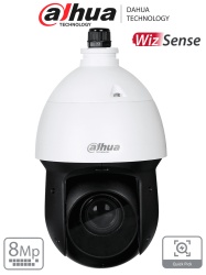 DAHUA DHT0060075 DAHUA SD49825GB-HNR - Camara IP PTZ de 8 MP / WizSense/ 25x de Zoom optico/ IR de 100 m/ H.265/ WDR Real de 120 dB/ Proteccion perimetral/ Deteccion de rostros / SMD 4.0/ Ranura para