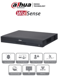 DAHUA DHT0200009 DAHUA NVR2216-16P-I2 - NVR de 8 Megapixeles /16 Canales IP/ WizSense/ 4k Con IA/ 16 Puertos PoE/ 2 Bahias de Discos Duros / 1 Ch de Reconocimiento Facial y FD/ 10 Bases de Datos de Ro