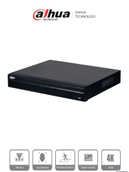 DAHUA DHT0200021 DAHUA DHI-NVR4216-4KS3 NVR de 8 Megapixeles/ 4k/ 16 Canales IP/ Rendimiento de 160 Mbps/ Smart H.265/ 2 Bahias de Discos Duros/ 4&2 E&S de Alarmas/ HDMI&VGA/ Soporta Camaras WizSense/