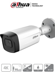 DAHUA DHT0290079 DAHUA HAC-HFW1801TM-I8 - Camara Bullet 4k/ 8 Megapixeles/ Super Adapt/ Lente de 2.8 mm/ 106 Grados de Apertura/ IR de 80 Metros/ WDR Real de 120 dB/ Metalica/ Soporta: CVI/TVI/AHD/CVB