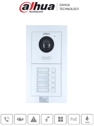 DAHUA DHT2220047 DAHUA PAQ2VTO4202F - Paquete Modular de Frende de Calle para 5 Departamentos/ Incluye Camara de 2 Megapixeles/ Modulo de 5 Botones/ Caja y Panel Frontal/ Apertura Remota/ Notificacion