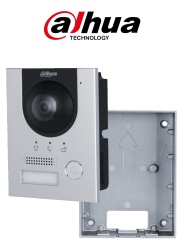 DAHUA DHT2220061 DAHUA Paquete de Frente de calle DHI-VTO2201F-P-S2 IP 2MP/ IK 07/ IP 65/ Control de Cerradura/ Aluminio/ Compatible con App DMSS/ Apertura remota/ Alimentacion a 12V Caja de insatala