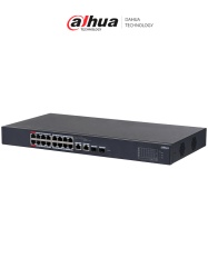 DAHUA DHT3720032 DAHUA CS4218-16ET-135 - Switch PoE de 18 Puertos/ 16 Puertos Poe 10/100/ 2 Puertos Uplink 10/100/1000 2 Puertos SFP/ 135 Watts Totales/ Administrable en la Nube por DoLynk Care/ PoE