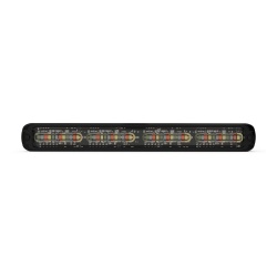 ECCO CD3804RBAW Luz auxiliar Giga Thin 11¨ Quadcolor Rojo/Azul/Ambar/Blanco 48 LED Con funcionalidad de director de trafico