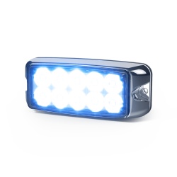 ECCO CD4080RB Luz de Advertencia de 5X2" 10 LED Rojo/Azul Bisel Cromado Lente Transparente - Img 3