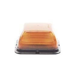 ECCO EB7185AAA Baliza LED Cuadrada base de polipropileno reforzado perfil medio 12-24 VCC 24 patrones de destellos ambar