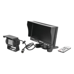 ECCO K7000B Camara de Reversa Alambrica y Monitor para Vehiculos de Trabajo y Montacargas
