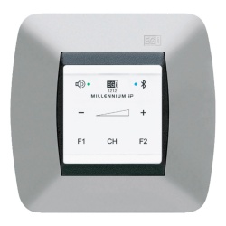 EGI AUDIO SOLUTIONS 1212 Mando de Audio IP / Control Táctil / Bluetooth 5.0 / Alimentación PoE 802.3af / Montaje en Pared o Superficie