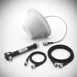 EPCOM EP1DIV-1ANT-2CCN Kit Antena Omnidireccional Domo / Divisor de Potencia 2 Salidas / Jumpers Coaxiales 3 m (9.8 ft) y 15 m (49.2 ft) / Conectores N Macho