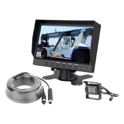 EPCOM EP790J Sistema Profesional de Camara de Reversa y Monitor Alambrico para Vehiculos de Trabajo y Montacargas