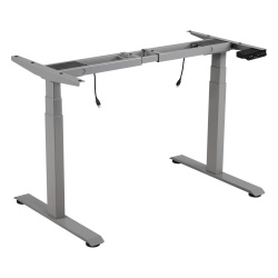 EPCOM INDUSTRIAL EM33-2A3 Base de Escritorio Motorizado Profesional / Altura Ajustable 60-125cm / Estructura Estable / Funcionamiento Suave / 3 Preset de Posiciones / Color Gris / Soporta hasta 100Kg