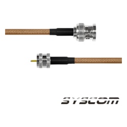 EPCOM INDUSTRIAL SBNC-142-MIN-30 Cable RG142 con conectores BNC MACHO/MINI UHF MACHO.