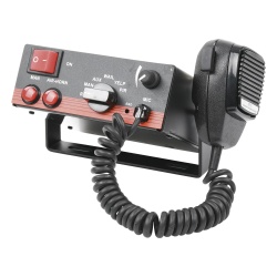 EPCOM INDUSTRIAL SIGNALING X-ELS-100 Sirena Vehicular de 100W de Potencia Con Switch Giratorio de 6 posiciones Microfono de Uso Rudo e Interconexion a Radio