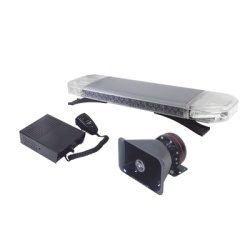 EPCOM INDUSTRIAL SIGNALING X37RBKIT Kit basico para equipar unidades de Seguridad Publica (Barra de Luces Rojo-Azul Sirena y Bocina)