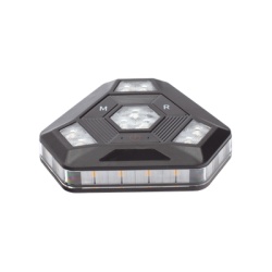 EPCOM INDUSTRIAL SIGNALING XLTE1985A Luz Auxiliar Ambar Ultra Brillante Para Automoviles Motocicletas y Bicicletas Con Montaje Magnetico