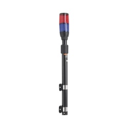 EPCOM INDUSTRIAL SIGNALING XMWL300RB Luz telescopica Ultra Brillante para motocicleta color Rojo/Azul