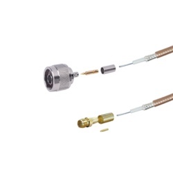 EPCOM INDUSTRIAL SN-142-SMAHI-100 Jumper de 100 cm (39.37 pulgadas) Tipo RG-142/U con Conectores N Macho y SMA Hembra Inverso (Hasta 8 GHz).