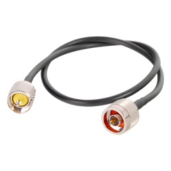 EPCOM INDUSTRIAL SN-58U-UHF-60 Jumper de 60 cm (23.62 Pulgadas) Fabricado con Cable RG-58U-SYS Conector N y UHF del Otro Extremo
