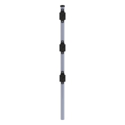EPCOM INDUSTRIAL SYS-POST-7 Poste de Paso de 0.75m para Cerca Electrificada. Tubo Galvanizado cal. 18 de 1"Diam. con Tapon y 3 Aisladores Instalados.