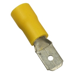 EPCOM POWERLINE AE55121 Terminal Macho Aislada / 12-10 AWG / Amarillo / 25 piezas / 0.95x0.51x0.24 in