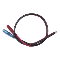 EPCOM POWERLINE CBRNF1P30D Cable Dual Polarizado / Calibre 18 AWG / 30 cm (0.98 pies) / Terminal F1 y Puntas Libres / Conexión a Baterías de Respaldo