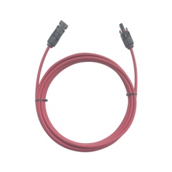 EPCOM POWERLINE CFMC41MRED Cable Fotovoltaico / 1 metro / Color Rojo / Calibre 10 AWG / Terminal MC4-Macho y Hembra en ambos extremos