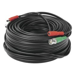 EPCOM POWERLINE DIY-30M-HD Cable Coaxial BNC RG59 con Alimentación / SIAMES / 30 Metros (98.43 Pies) / 100% Cobre / 4K / Interior y Exterior