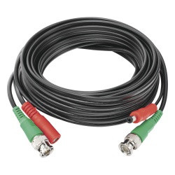EPCOM POWERLINE DIY-5M-HD Cable Coaxial Siames / BNC RG59 + Alimentación / 5 m (16.40 ft) / 100% Cobre / 4K / Interior y Exterior