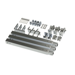 EPCOM POWERLINE EPLAMO011X2 Caja de accesorios de aluminio anodizado para montaje VEKTOR8R2700 arreglo 1X2para techo