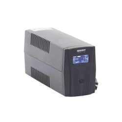 EPCOM POWERLINE EPU600LCD UPS de 600VA/360W / Topologia Linea Interactiva / Entrada y Salida 120 Vca / Clavija NEMA 5-15P / 4 Tomas NEMA 5-15R