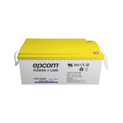 EPCOM POWERLINE PG12200 Bateria de GEL PURO OPzV / 12 V @ 200 Ah / Ciclo profundo / Uso en Aplicaciones Fotovoltaicas y de Respald