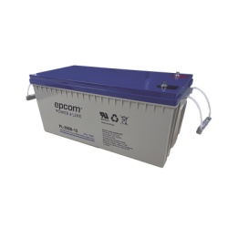 EPCOM POWERLINE PL200D12 Bateria 12V @ 200 Ah / AGM-VRLA Ciclado Profundo / Uso en Aplicaciones Fotovoltaicas y de Respaldo /Terminales Tipo Tornillo HEX M6