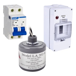 EPCOM POWERLINE PL63ACA Kit de Centro de Carga / Supresor de Picos / 400 Vca / 63 A / 2 Polos / 5 ns / Sistemas Fotovoltaicos