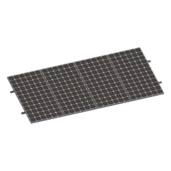 EPCOM POWERLINE VEKTORMINIKIT1X4 Kit de Minirieles para Panel Solar / Arreglo 1×4 / Aluminio Anodizado / Módulos 35 mm / Instalación en Lámina