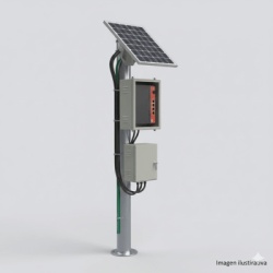 EPCOM POWERLINE WI5POE28V2 Kit Solar PoE / 28 W Total / 5 Puertos PoE / 802.3af/at + PoE Pasivo 24 Vcc / Panel 250 W / Batería 120 Ah