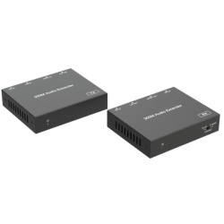 EPCOM PROAUDIO EPC-EDA300S Extensor de Audio | Digital Optico y Analogico | Transmision hasta 300 m | Soporte 48/96/192 kHz | Seleccion de salida en receptor | Funcion POC bidireccional | Plug-and-Pla