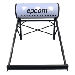 EPCOM STELPWH180INC Boiler Solar SIN TUBOS de 180L Termotanque Inoxidable de Grado Alimenticio Resistentes a Granizo de Hasta 25 mm/ l Incluye Anodo de Magnesio