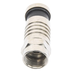 EPCOM TITANIUM TT-CON-509-RG59 Conector F Macho de Compresion para cable RG-59 Cuerpo de Bronce Niquelado. - Img 2