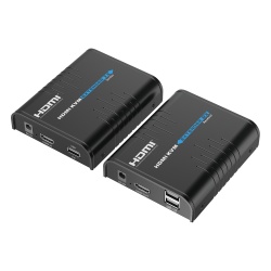 EPCOM TITANIUM TT373KVM4.0 Kit extensor KVM (HDMI y USB) hasta 120 metros | Resolucion 1080P @ 60 Hz | Soporta STP y UTP CAT6 | Soporta Switch Gigabit para control KVM multiple | Soporta hasta 253 rec