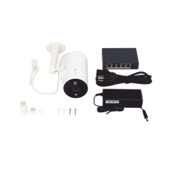 EZVIZ CS-H5/3MP/POE/KS2 Kit de camaras PoE Para Uso en Exterior / PoE Estandar Af / 2 piezas CS-H5/3MP/ 1 Pieza de Switch DS-3E1505P-EI/M / Vision Nocturna a Color / IP67 / Audio Bidireccional / Luz y - Img 4