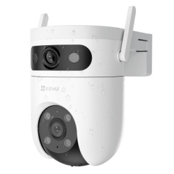 EZVIZ CSH9C/10MP/V2 Camara IP WiFi 6 (Doble Banda 2.4 GHz y 5 GHz) PT Dual-Lente / 3K (5mp + 5mp) / Vision Nocturna Color Hasta 40m / Deteccion IA Humano-Vehiculo / Seguimiento Automatico / Defensa Ac