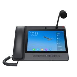 FANVIL A320I Telefono IP Android 9.0 Empresarial para voceo 20 lineas SIP pantalla tactil Wi-Fi y Bluetooth PoE Voceo/ Musica por Multicast puertos Gigabit soporta recepcion de video.