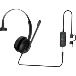 FANVIL DH311U-MS Auricular Diadema / USB-C / USB-A / 3.5 mm / Cancelación AI / Drivers 40 mm / Dynamic EQ / 118 g / -10 °C a +50 °C