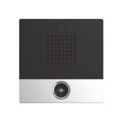 FANVIL I10S Mini Intercomunicador para hoteleria y hospitales con diseno elegante PoE 1 boton 1 relevador integrado de salida y entrada.