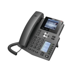 FANVIL X4 Telefono IP empresarial para 4 lineas SIP con 2 pantallas LCD 6 teclas BLF/DSS conferencia de 3 vias PoE