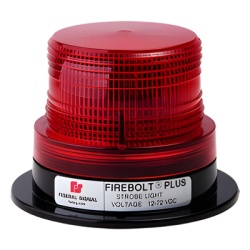 FEDERAL SIGNAL 220-200-04 Estrobo rojo FireBolt Plus con tubo de reemplazo 12-72 Vcc (2 Joules)